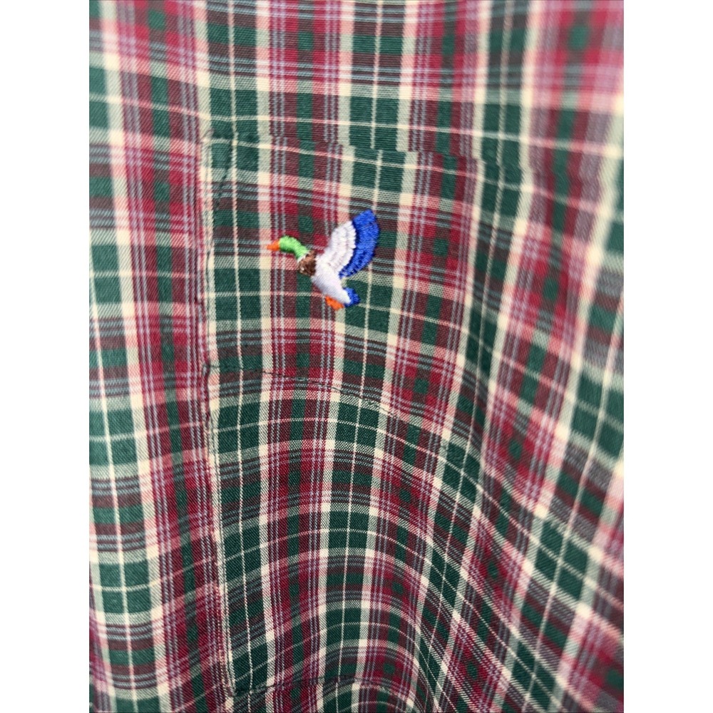 Flying Scotsman Vintage Shirt Large Button Long Sleeve Plaid Lightweight USA 80s